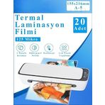 Artlantis A5 125 Mikron 20 Adet Parlak Laminasyon Filmi