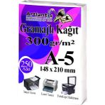Artlantis A5 Gramajlı Fotokopi Kağıdı 250 Adet 300 gr Sertifika Kağıdı Kalın Kağıt Baskı Tüm Yazıcılara Uyumlu 14.8X21CM Ofis Büro