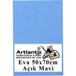 Artlantis Açık Mavi Eva 50X70 cm 1 Adet Eva Süngeri Okul Kreş Anasınıfı Elişi Etkinlikleri - Standart - 50x70cm