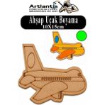 Artlantis Ahşap Boyama Araçlar 1 Adet 10X15CM Taşıtlar Boyama Figürü Etkinlik Çoçuk Gelişim Motor Beceri Kreş Anasınıfı - Yeşil