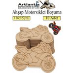 Artlantis Ahşap Boyama Araçlar 10 Adet 10X15CM Taşıtlar Boyama Figürü Etkinlik Çoçuk Gelişim Motor Beceri Kreş Anasınıfı - Sarı