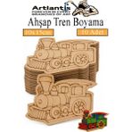 Artlantis Ahşap Boyama Araçlar 10 Adet 10X15CM Taşıtlar Boyama Figürü Etkinlik Çoçuk Gelişim Motor Beceri Kreş Anasınıfı - Turuncu