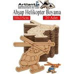 Artlantis Ahşap Boyama Araçlar 20 Adet 10X15CM Taşıtlar Boyama Figürü Etkinlik Çoçuk Gelişim Motor Beceri Kreş Anasınıfı - Kırmızı
