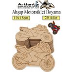 Artlantis Ahşap Boyama Araçlar 20 Adet 10X15CM Taşıtlar Boyama Figürü Etkinlik Çoçuk Gelişim Motor Beceri Kreş Anasınıfı - Sarı
