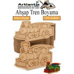 Artlantis Ahşap Boyama Araçlar 20 Adet 10X15CM Taşıtlar Boyama Figürü Etkinlik Çoçuk Gelişim Motor Beceri Kreş Anasınıfı - Turuncu