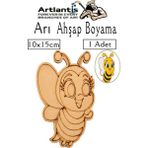 Artlantis Ahşap Boyama Böcekler 1 Adet 10X15CM Boyama Böcek Figürleri Etkinlik Çocuk Gelişim Motor Beceri Kreş Anasınıfı - Beyaz