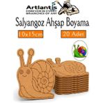 Artlantis Ahşap Boyama Böcekler 20 Adet 10X15CM Boyama Böcek Figürleri Etkinlik Çocuk Gelişim Motor Beceri Kreş Anasınıfı - Turuncu