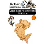 Artlantis Ahşap Boyama Deniz Canlıları 1 Adet 10X15CM Boyama Figürü Etkinlik Çoçuk Gelişim Motor Beceri Kreş Anasınıfı - Turuncu
