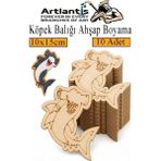 Artlantis Ahşap Boyama Deniz Canlıları 10 Adet 10X15CM Boyama Figürü Etkinlik Çoçuk Gelişim Motor Beceri Kreş Anasınıfı - Turuncu