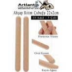 Artlantis Ahşap Ritim Çubuğu 10 Adet 5 Çift Okul Öncesi Eğitici Anaokulu Ritim Tokmağı Çubukları Çocuk Etkinlik Perkusyon Müzik Aleti - Naturel - Standart - 22 cm