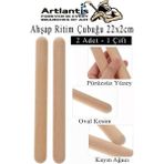 Artlantis Ahşap Ritim Çubuğu 2 Adet 1 Çift Okul Öncesi Eğitici Anaokulu Ritim Tokmağı Çubukları Çocuk Etkinlik Perkusyon Müzik Aleti - Naturel - Standart - 22 cm