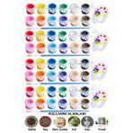 Artlantis Akrilik Boya 3 Ml 12 Renk Resim Fırçası Ve Paleti 4 Paket Mini Küçük Akrilik Boya Taş Ahşap Seramik Tuval Alçı Tuval Çok Renkli