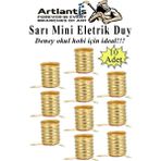 Artlantis Altı Sarı Mini Duy 10 Adet Deney Duyu Proje Için Küçük Ampul Yuvası Minyonet Duy Okul Sınıf Elektrik Devre Deney Duyusu - Altın Sarısı - Standart