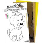 Artlantis Alüminyum Folyo Kabartma Seti 20 x 30 cm Deney Malzemesi 1 Paket Aliminyum Folyo Seti Kabartma - Lacivert