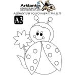 Artlantis Alüminyum Folyo Kabartma Seti A3 30X40 cm 1 Paket Aliminyum Folyo Seti Kabartma Seti Sanatsal Hobi El Becerisi Geliştir - Standart - Lacivert