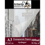 Artlantis Aydınger Kağıdı A3 100'lü Eskiz Kağıdı 90 gr 29,7 x 42 cm - A3 29,7x42 cm - Krem - Standart
