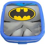 Artlantis Beslenme Kutusu 4 Bölmeli Batman Logolu Açık Mavi Renk Erkek Figürlü 1 Adet Yemek Saklama Kabı Beslenme Çantası