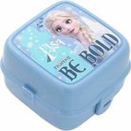 Artlantis Beslenme Kutusu 4 Bölmeli Frozen Elsa Mavi Renk Kız Figürlü 1 Adet Yemek Saklama Kabı Beslenme Çantası