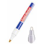 Artlantis Beyaz Keçeli Markör Kalem 1 Adet Yağlı Bazlı Kalıcı Marker Kalem Hızlı Kuruma Cam Metal Lastik Seram