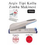 Artlantis Büyük Boy Zımba Makinesi 1 Adet 9900 Arşiv Tipi Zımba Makinası 100 Yaprak Kapasiteli Zımba Teli Hedi