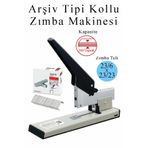 Artlantis Büyük Boy Zımba Makinesi 1 Adet Arşiv Tipi Zımba Makinası 240 Yaprak Kapasiteli Zımba Teli Hediyeli