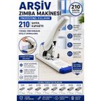 Artlantis Büyük Boy Zımba Makinesi 1 Adet Kangaro DS-23S24FL Arşiv Tipi Zımba Makinası 210 Yaprak Kapasiteli Zımba Teli Kollu - Siyah - Standart