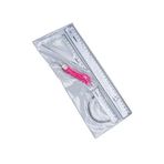 Artlantis Cetvel Takımı 30 Cm 1 Paket Yıldızlar Cetvel Pergel Gönye İletki Şeffaf Çizim Takımı Pergelli Çizim Seti 4 Parça