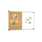 Artlantis Çift Fonksiyonlu Yazı Tahtası ve Mantar Pano 45x60 cm 1 Adet Alüminyum Çerçeveli Mantar Panolu Yazı Tahtası