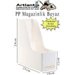 Artlantis Demonte Plastik Magazinlik 1 Adet Plastik Kutu Klasörü Magazinlik A4 Dosya ve Masa Düzenleyici Sınıf Ev Ofis - Beyaz - Standart