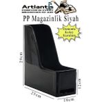 Artlantis Demonte Plastik Magazinlik 1 Adet Plastik Kutu Klasörü Magazinlik A4 Dosya ve Masa Düzenleyici Sınıf Ev Ofis - Siyah - Standart