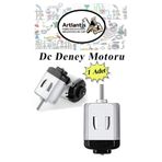 Artlantis Deney Motoru 3 Volt 1 Adet 3v - 6 V Dc Yüksek Devir Dinamo Motoru Okul Hobi Mini Motor 2 Adet Pille