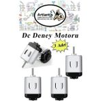 Artlantis Deney Motoru 3 Volt 3 Adet 3V - 6 V Dc Yüksek Devir Dinamo Motoru Okul Hobi Mini Motor 2 Adet Pille Çalışır - Renkli - Dc Motor