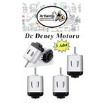 Artlantis Deney Motoru 3 Volt 3 Adet 3v - 6 V Dc Yüksek Devir Dinamo Motoru Okul Hobi Mini Motor 2 Adet Pille