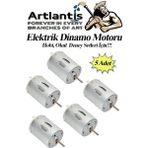 Artlantis Dinamo Motoru 6 V 5 Adet Elektrik Üreten Motor Eğitici Hobi Okul Deney Elektrik Motoru Deneyler Için - Renkli - Standart