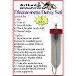 Artlantis Dinamometre Deney Yapım Seti 3 Adet Deney Proje Tasarım Şırıngalı Basit Dinomometre Modeli Deney Malzemesi Okul Sınıf - Renkli - Standart