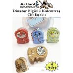 Artlantis Dinazor Kalemtraş 4 Renk 1 Paket Hazneli Jumbo Kalemtıraş Dinazorlu Standart Kalem Açacağı Sevimli Plastik - Çok Renkli - Çift Bıçaklı