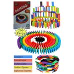 Artlantis Domino Oyunu Eğitici 200 Parça 1 Paket 200 lü Ahşap Renkli Domino Taşı Akıl Zeka Mantık ve Strateji