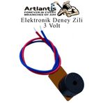Artlantis Elektronik Deney Zili 1 Adet Deney Proje Tasarım Zili 3 Volt Alarm Sinyal Zili Haparlör Mini Zil