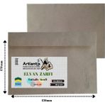 Artlantis Elvan Mektup Zarf Kraft Silikonlu 114 x 162 mm 50'li - 25'li