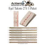 Artlantis Eşel Takımı 2 li 1 Paket Eşel Cetveli 7 Parça Kağıttan Cetvel Dikişi Cetveli Ölçekli Mezura Moda Tas
