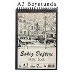 Artlantis Eskiz Defteri A3 Spralli 50 Yaprak 1 Adet 100 gr 297x420 mm Sketch Book Üstten Açılmalı Ezkiz Defter