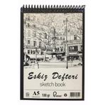 Artlantis Eskiz Defteri A5 Spralli 50 Yaprak 1 Adet 100 gr 148x210 mm Sketch Book Üstten Açılmalı Ezkiz Defter