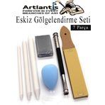 Artlantis Eskiz Gölgelendirme Seti 7 Parça 1 Paket Kalem Zımparası Kalem Uzatma Aparatı Pastel Dağıtıcı Karakalem