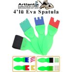 Artlantis Eva Spatula 4 Lü 1 Paket Plastik Doku Tarağı Fırçası Okul Öncesi Boya Sünger Fırça Seti Çocuklar Için Plastik Saplı - Standart - Çok Renkli