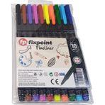 Artlantis Fineliner 10 Lu Ince Uçlu Kalem 1 Paket 10 Renk 0.4 mm Keçe Uçlu Kalem Renkli Işaretleme Yazı Kalemi - Standart