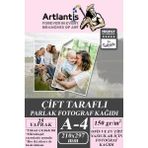 Artlantis Fotoğraf Baskı Kağıdı A-4 150 Gr/m2 25'li 1 Paket A4 Fotoğraf Kağıdı Ofis Ve Ev Tipi Mürekkepli Yazıcılar İçin