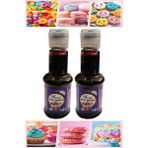 Artlantis Gıda Boyası Sıvı 50 ml 2 Adet Su Bazlı Likit Renkli Sıvı Gıda Boyası Pasta Hamur Boyası Kek Fonda Yüksek Konsantre - Mor