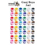 Artlantis Guaj Boya 3 Ml 12 Renk 4 Paket Mini Küçük Guaj Boya Etkinlik Boyama Boyası Su Bazlı Resim Okul Öncesi Kreş Ana Sınıfı Çok Renkli