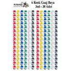 Artlantis Guaj Boya 3 Ml 6 Renk 30 Paket Mini Küçük Guaj Boya Etkinlik Boyama Boyası Su Bazlı Resim Okul Öncesi Kreş Ana Sınıfı Çok Renkli