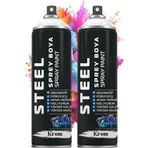 Artlantis Gümüş Gri Sprey Boya 200 ml 2 Adet Hızlı Kuruyan Profesyonel Ahşap Plastik Demir Metal Cam Porselen Duvar Renkli